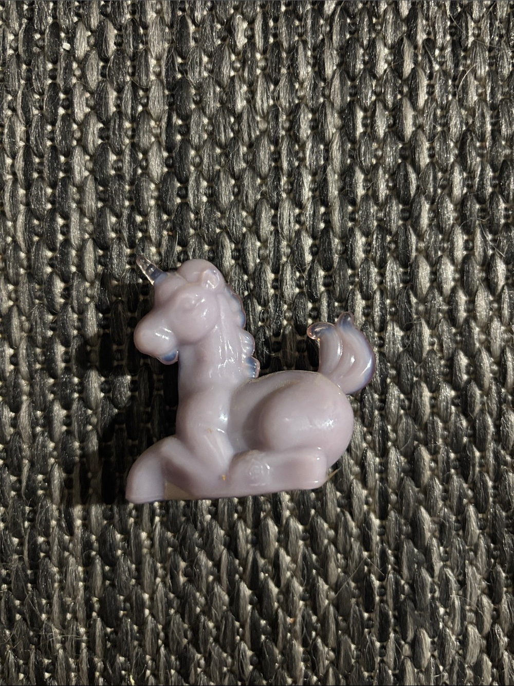 Vintage Boyd Little Glass Lucky The Unicorn Parfait Purple Collectible